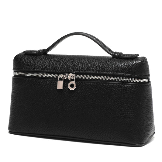 Rejolly Crossbody Bag for Women Small Top-Handle Leather Pouch Purse Shoulder Handbag Black