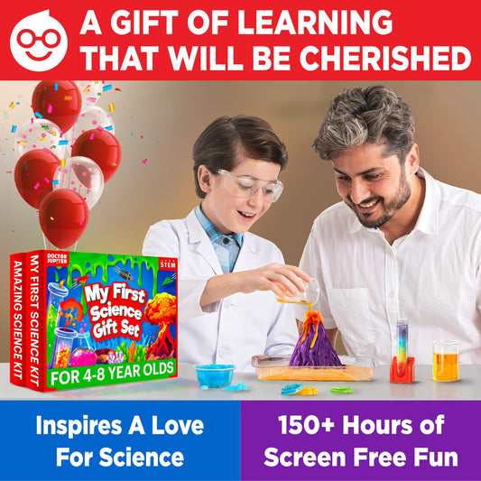 Doctor Jupiter My First Science Gift Set for Kids Ages 4+ | Set of My First Science Kit & Amazing Science Kit | Birthday Gift Ideas for 4-5-6-7-8 Year Old Boys & Girls | STEM Learning & Education Toys