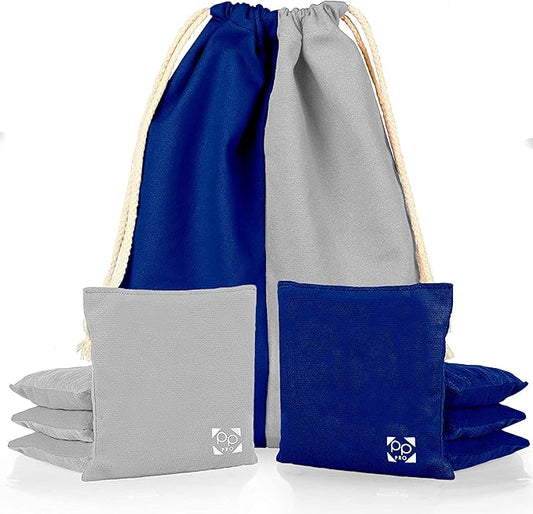Professional Cornhole Bags - Set of 8 Regulation All Weather Double Sided - Sticky Side/Slick Side Bean Bags for Pro Corn Hole Game