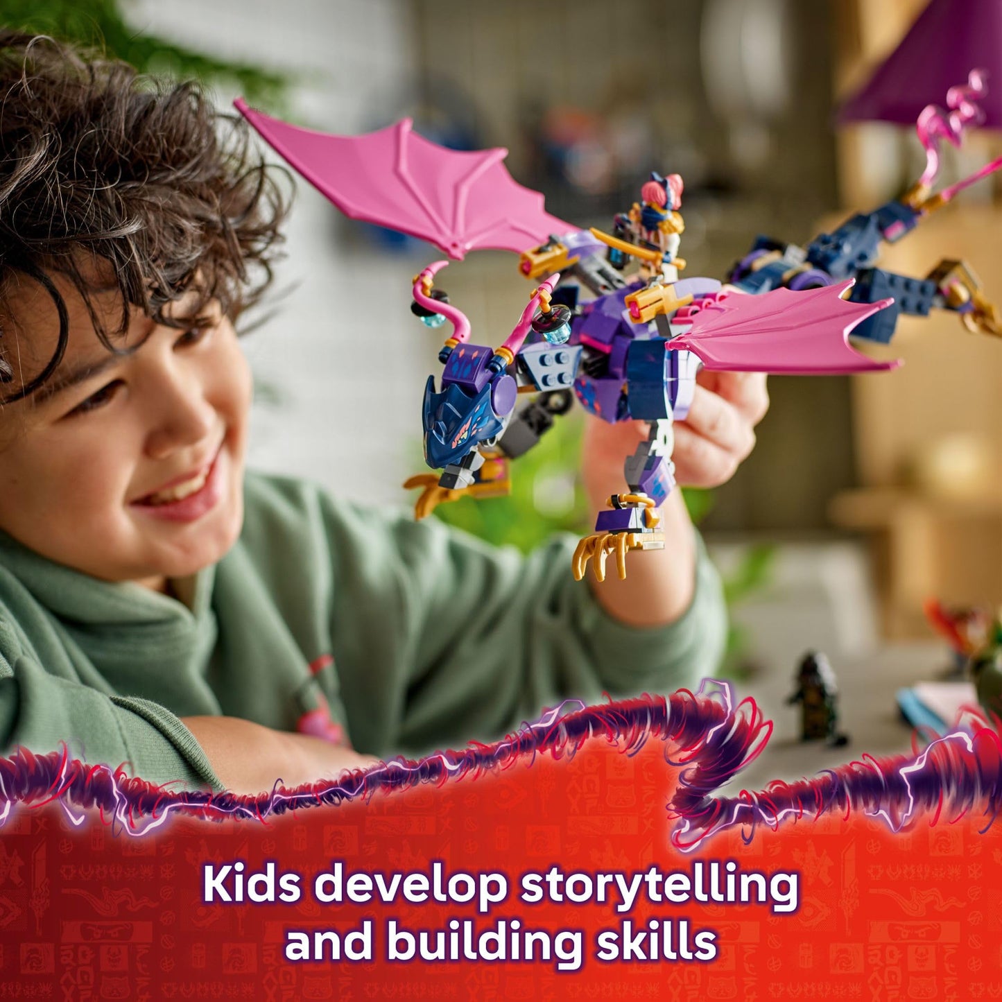 LEGO NINJAGO Rontu The Master Dragon Building Toy - Dragons Rising Model Building Kit for Boys & Girls, Ages 7+ - Kids Toy W/ 4 Ninja Minifigures & Dragon Figurine - Gift Idea for Birthdays - 71842