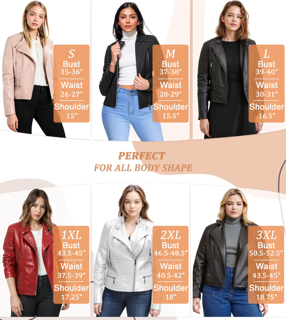 Olivia Miller Womens Faux Leather Zip Up Moto Biker Jacket JK5207S Burgundy Small