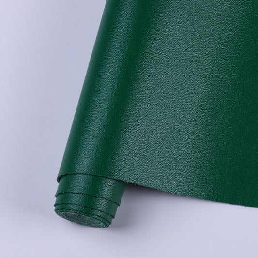 Caxilee Faux Leather Sheets for Craft One Roll Soft Smooth Surface Solid Leather Fabric Sheets 12" x 53” (30cm x 135cm) Inch Large Size for Leather Earrings Bows Wallets DIY Projects (Green)