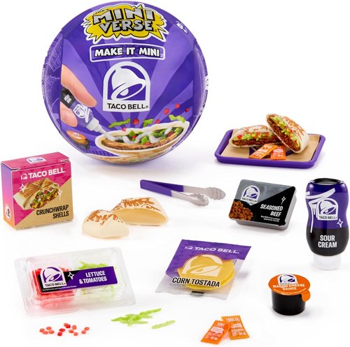 MGA's Miniverse Taco Bell Mini Collectibles - DIY Resin Replica Food, Blind Pack, Ages 8+