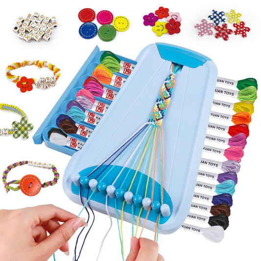 CEUCAL Bracelet Making Kit for Girls - Friendship Bracelet Kit - Birthday Gifts for Ages 6 7 8 9 10 11 12 Year Old Girl, Arts and Crafts for Kids Ages 8-12 Teen String Bracelets DIY Maker