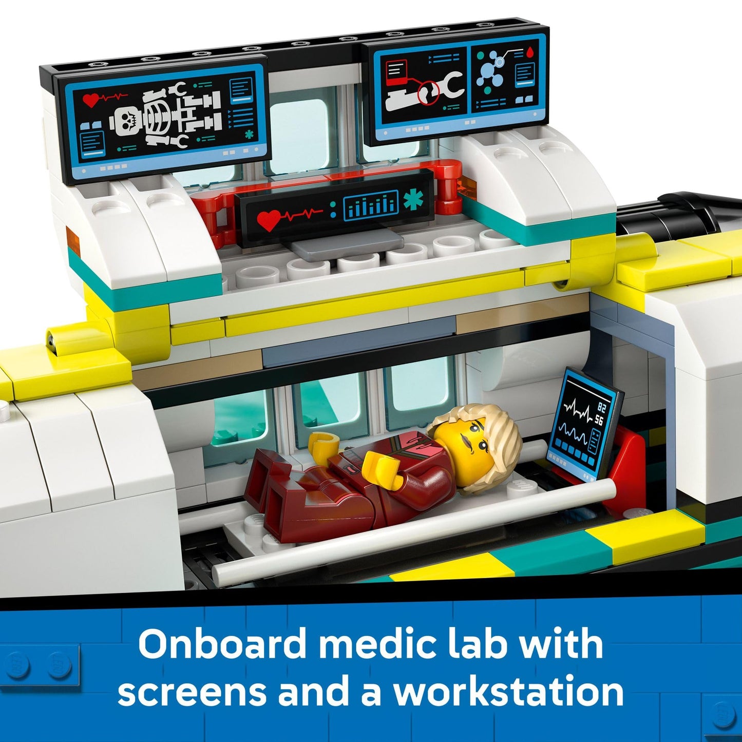 LEGO City Emergency Air Ambulance Airplane Building Toy for Kids - Pretend Play Rescue Airplane Model for Boys & Girls, Ages 6+ - Building Blocks W/Hero Minifigures - Gift Idea for Birthdays - 60465
