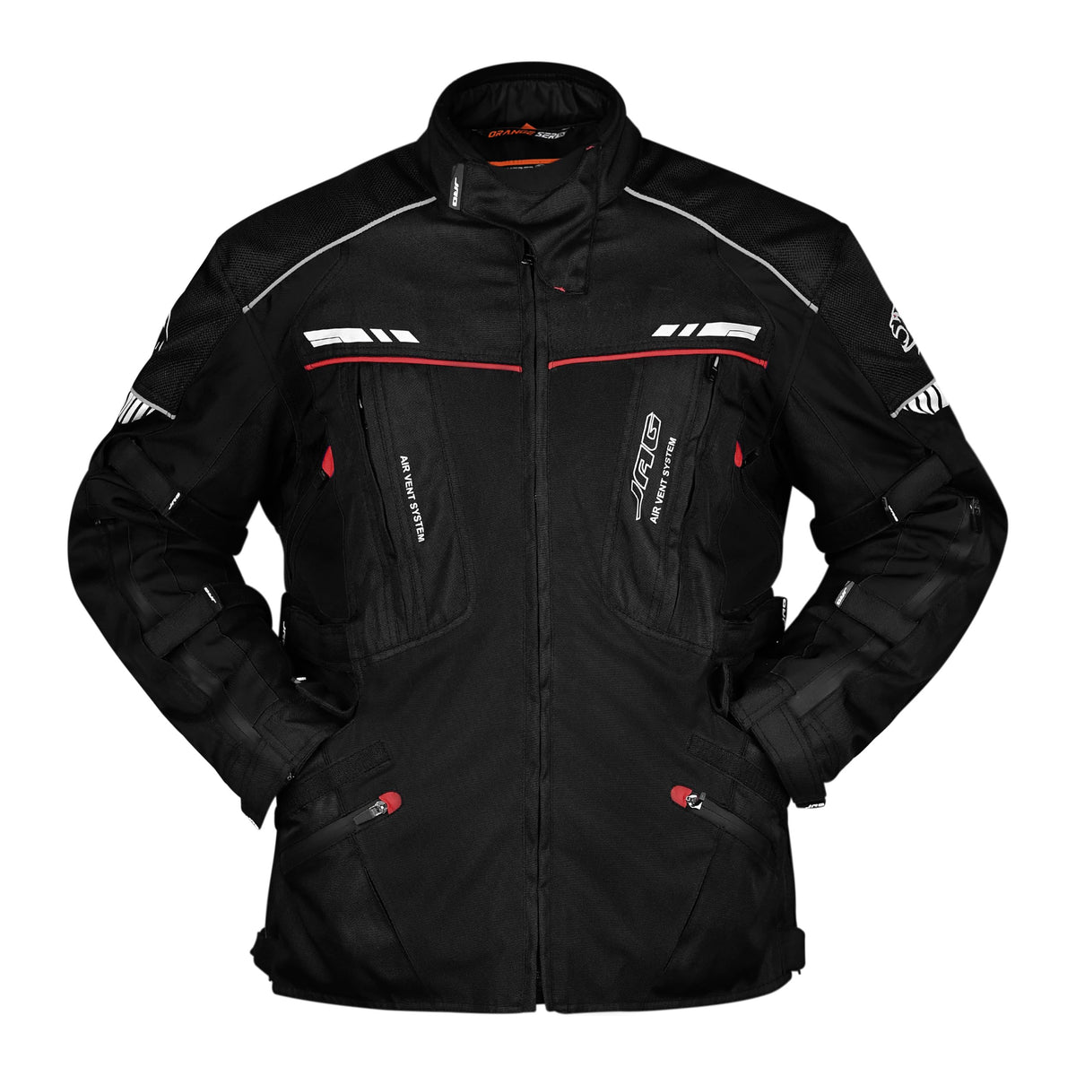 J.A.G. JAG Touring Motorcycle Armor Jacket for Men, Dual Sports Water Resistant Adventure Riding Jacket with Cordura Fabric & CE Armor Impact Protection