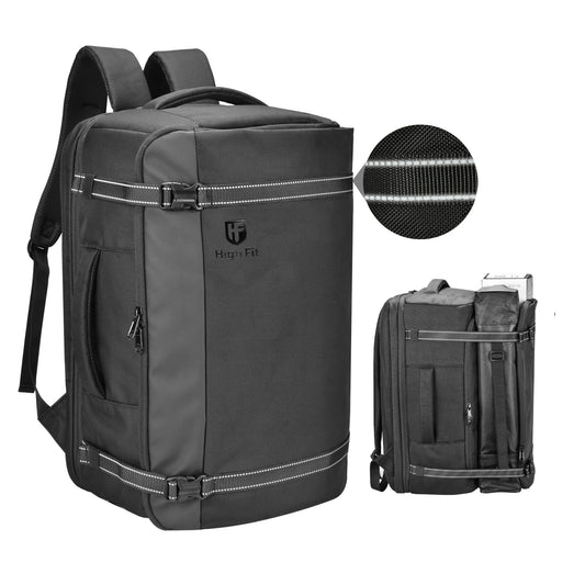 HIGH FIT Travel Backpack 40L, TSA Friendly Airline Flight Approved Carry On Laptop Backpacks Lightweight Business Knapsack,Large Capacity Rucksack,Weekender Bag Daypack,Fits 17.3 Inch Laptop
