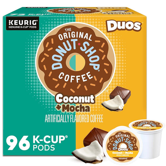 Original Donut Shop - Coconut & Mocha K-Cup Pods | Medium Roast Coffee, 96 Count