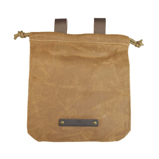 The Bear Essentials Outdoors Co. Pack Pouch, Waxed Canvas Hip Bag, Canoe Bag, Foraging Pouch - OD Green, Brown - Large (Brown, Large)