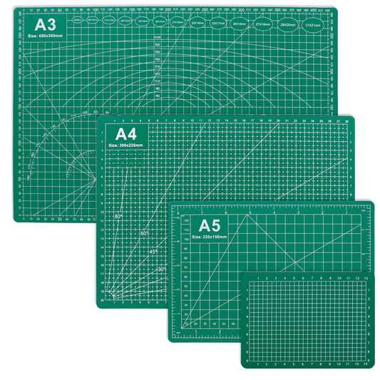 SHRJ Cutting Mats Double Sided 5 Layers Craft Cutting Mat Rotary Cutting Sewing Mat Multi-sized Tabletop Cutting Board for Sewing Hobby Crafts Scrapbooking Fabric Project DIY Artwork