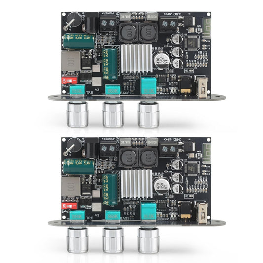 Wuzhi Audio 2PCS ZK-1001U 100W 9-24V, Mono Amplifier Board with TWS, Power Output, Vehicle Amplifier Wide Voltage Input