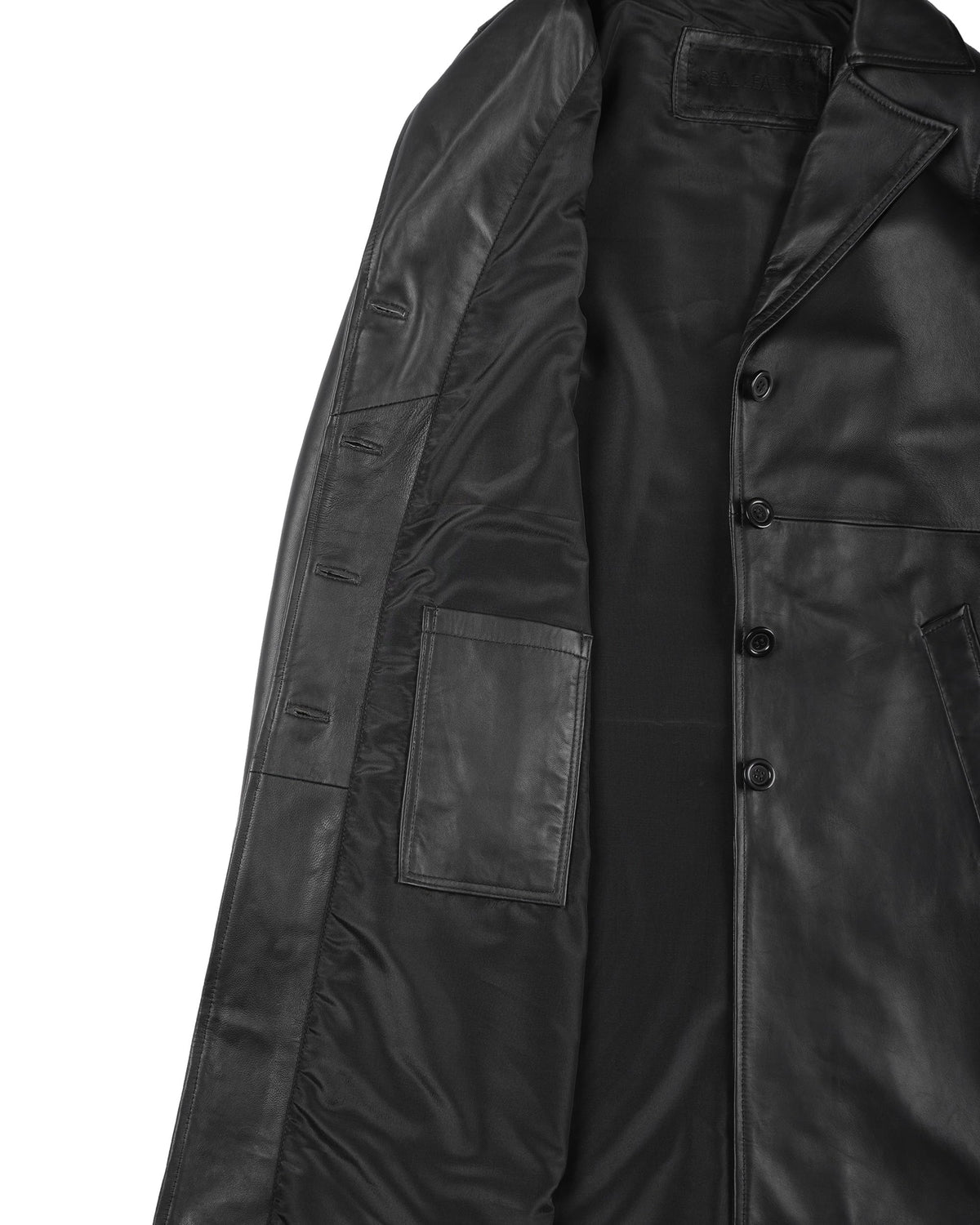 Decrum Womens Black Real Leather Coat Jacket for Adult | [1514274] Btmn Coat, L
