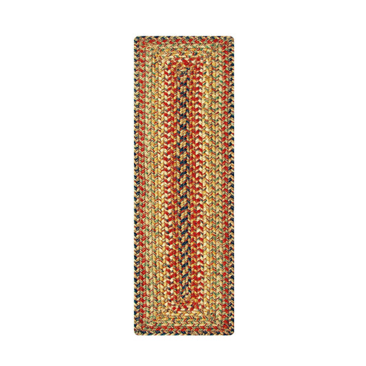 Homespice Kingston Jute Braided Long Table Runner, Warm Country Decor, Multicolor Rectangle 11x36 - Rich Colors, Easy to Clean, Durable and Protects Furniture