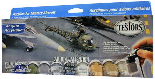 Testors 9136 Aircraft Spraying Acrylics Paint Set