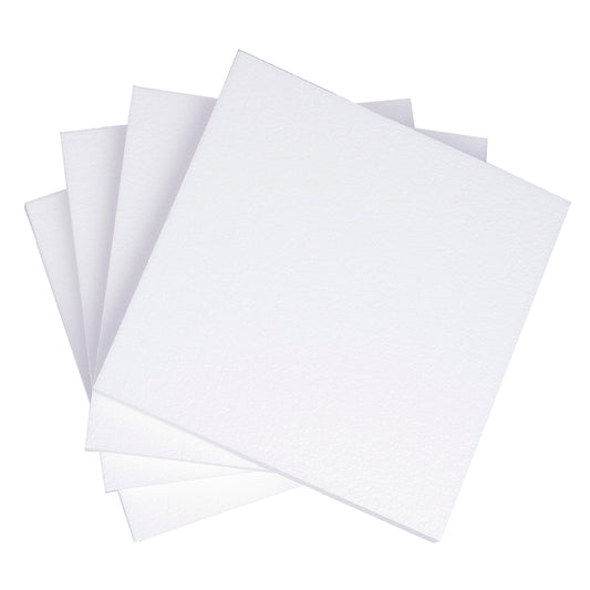 Silverlake 10x10x1 Craft Foam Squares for Styrofoam Board Projects (4-Pack)