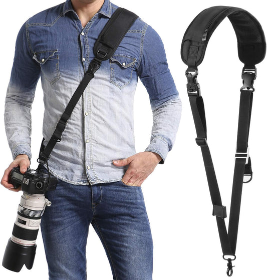 Waka Rapid Camera Neck Strap with Quick Release and Safety Tether, Adjustable Shoulder Sling Strap for Nikon Canon Sony