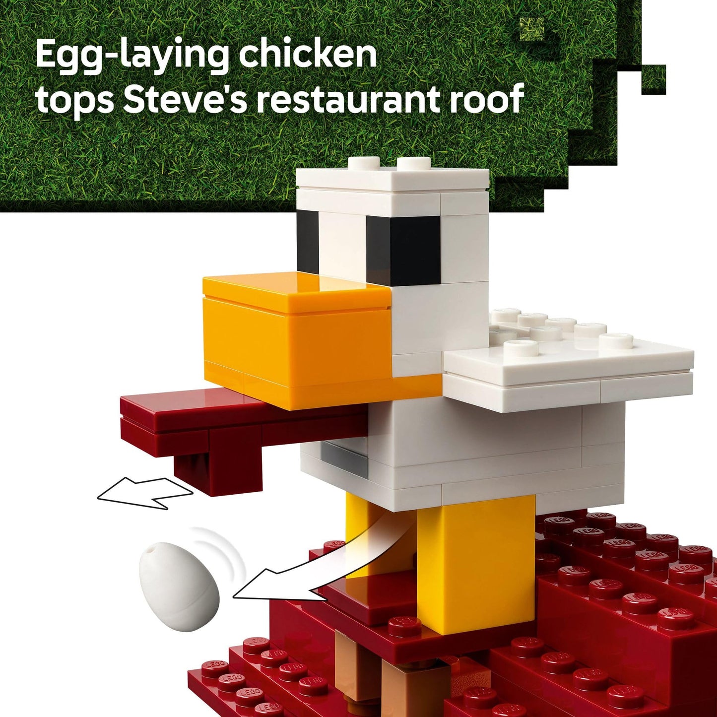 LEGO Minecraft The Ghast Balloon Village Attack- Toy Building Set for Kids, Girls and Boys Ages 10+ - Includes Steve, Natalie, and Dawn Minifigures - Birthday Gift Idea - 21273