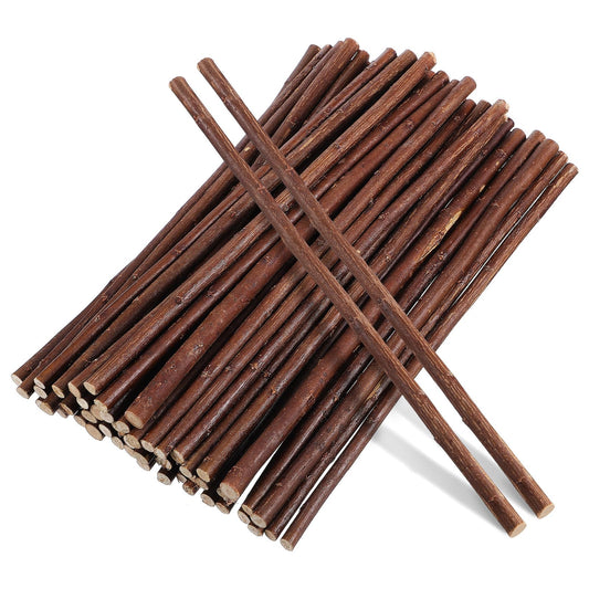 Tofficu 50 Pcs 11.81 Inch Natural Wood Sticks Dried Branches for Crafts DIY Wood Twigs for Floral Arrangements Wedding Centerpieces Rustic Home Decoration