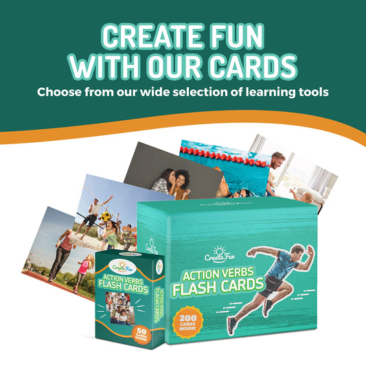 200 Action Verbs Flash Cards - Vocabulary Builder Educational Photo Cards for Speech Therapy, ESL & Homeschooling | Realistic Diverse Pictures for Kids & Adults with Autism, Dementia, Aphasia, SLP