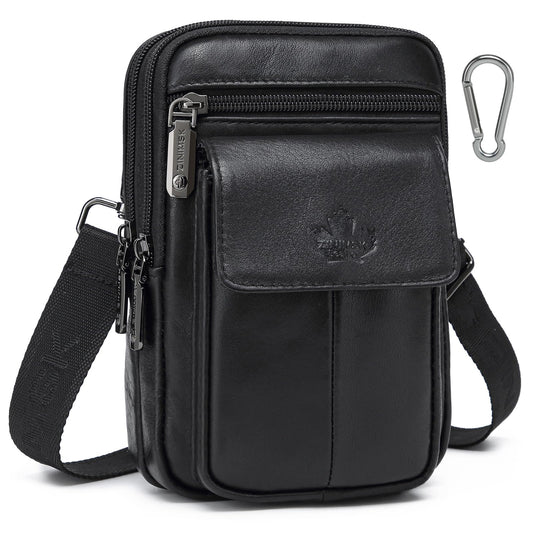 ZZNICK Genuine Leather Cell Phone Holster with Belt Loop