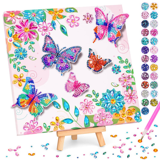 Craft Kits for Kids Ages 8-12, Diamond Art Kits for Kids, Gifts for 6-8-10 Year Old Girls, Fun Arts and Crafts Gifts Toy for Girl Activities Gem Art Kit, Best Birthday Gift for Girl Adult Room Decor