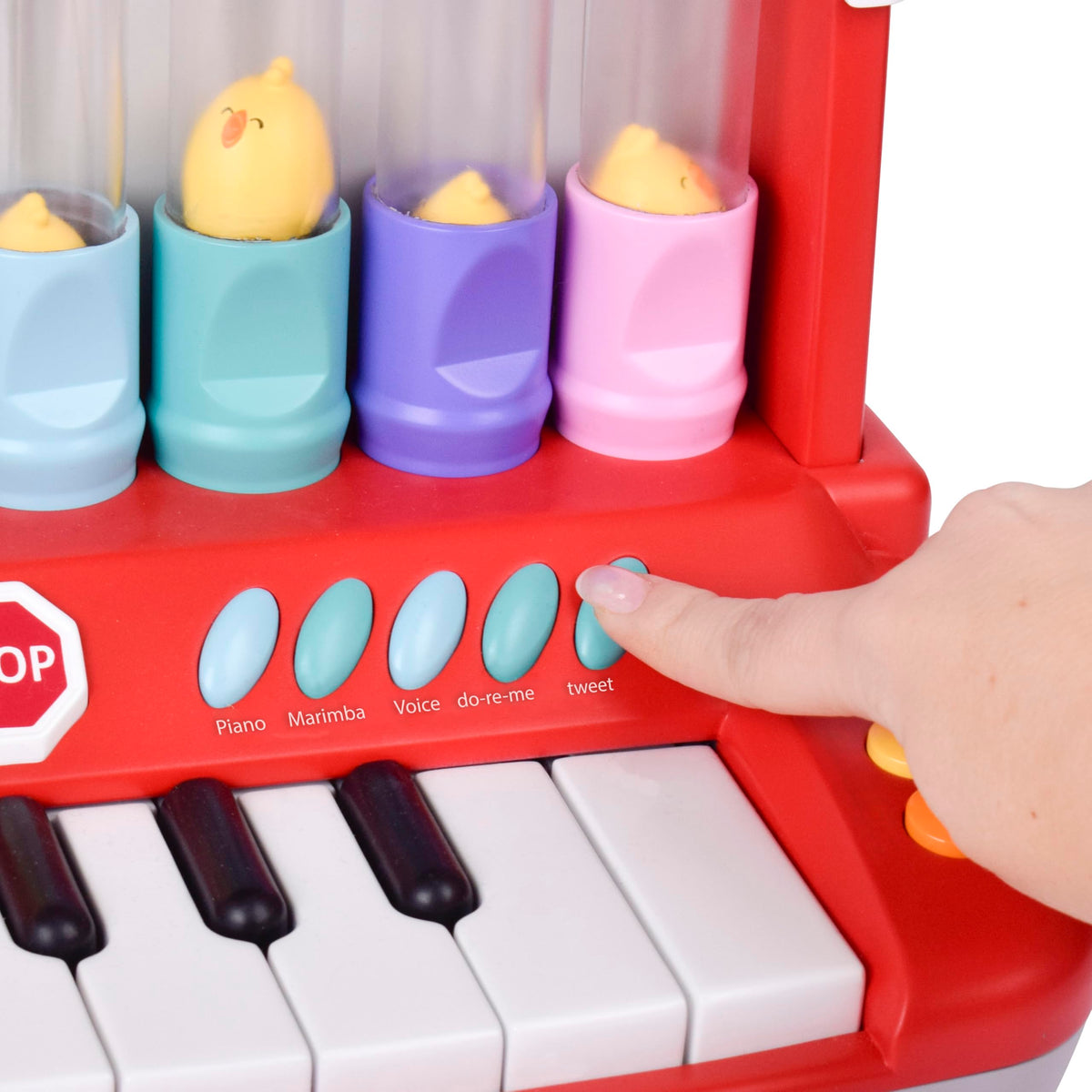 Farm Animals Keyboard Preschool Learning Toy with Silly Sounds and Light-Up Piano with Learning Songs for Infants