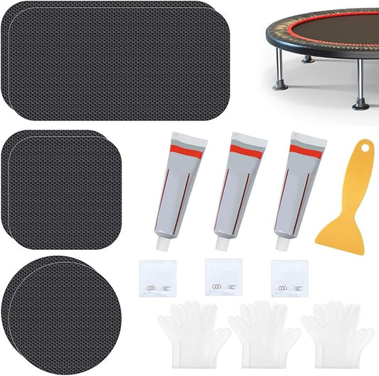 Ground Stakes Trampoline Patch Repair Kit 3 Sizes Patches | Repair Trampoline Mat Tear or Hole