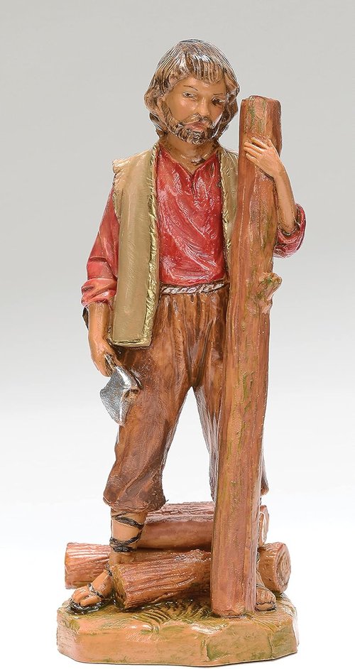 Fontanini by Roman Inc | Jude Woodsman Nativity Figure - Hand Sculpted & Painted | 5" Collection