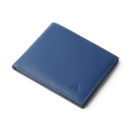 Allett ID Wallet, Cobalt Blue | Leather, RFID Blocking | Slim Minimalist Bifold Wallet, Water Resistant, Durable, Thin, Front Pocket | Holds 4-12+ Cards, Cash