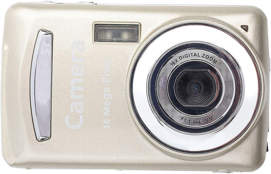 Tiiyee 5MP 16X 720P 2.4 inch Digital Pocket Camera, HD Zoom Digital Point and Shoot Camera Compact Small Screen