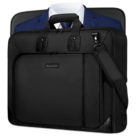 Noozion Garment Bag for Travel, Large Carry On Suit Bag for Business Up to 3 Suits, Wrinkle Free Garment Bag for Hanging Clothes with Shoulder Strap, Laptop Compartment, and Wet-Dry Pocket