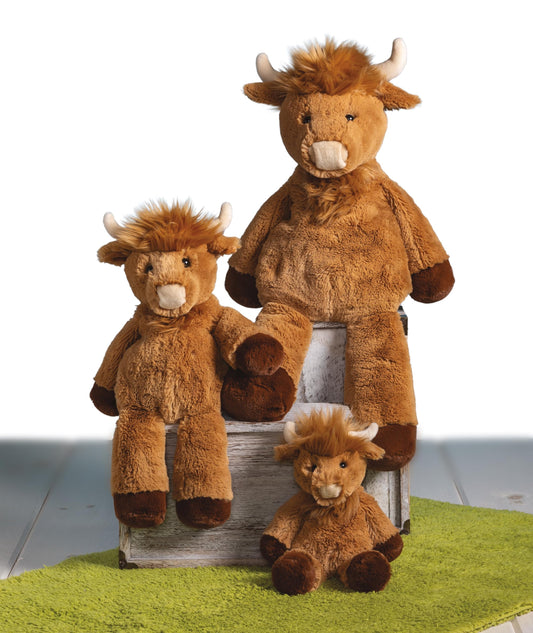 Mary Meyer Stuffed Animal Marshmallow Zoo Plush Soft Toy, 19-Inches, Big Hagrid Highland Cow