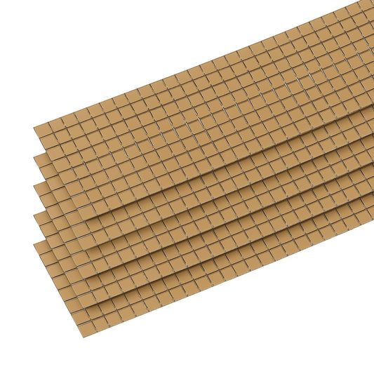 uxcell 7320 Pcs 5 x 5mm Disco Ball Tiles, Mirror Brown Self-Adhesive Glass Mirror Mosaic Tiles for DIY Craft Decoration, Mini Tiles Stickers