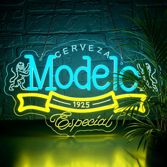 Beer Neon Sign for Wall Decor Dimmable Neon Light Up Sign for Man Cave Model Led Business Signs Suitable for Bar Home Bar Store Bistro Party Club Restaurant Bedroom Size16.53 * 10.23(P014)