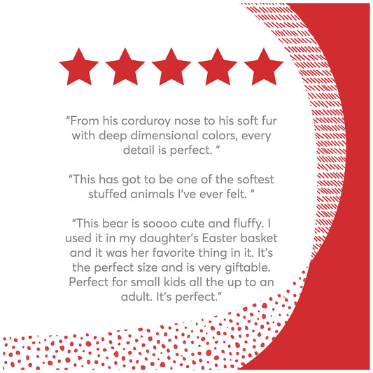 GUND Mukki Teddy Bear, Premium Stuffed Animal for Ages 1 and Up, Brown/Cream, 16”