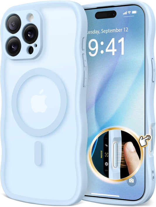 CAPRARO 16 16 for iPhone Pro Case for Women Girls, Upgraded [Full Camera Protection] [Compatible with MagSafe] Cute