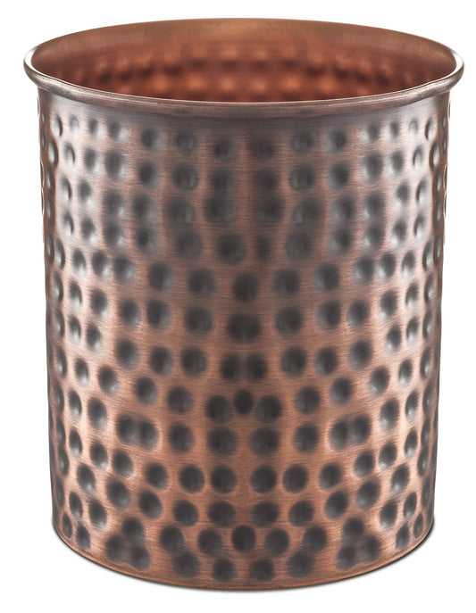 Monarch Abode Kitchen Utensil Holder – Hand Hammered Metal Antique Copper Utensil Holder, Decorative Utensil Crock for Kitchen Counter, Cooking Tool and Spatula Holder for Countertop, Caddy Organizer