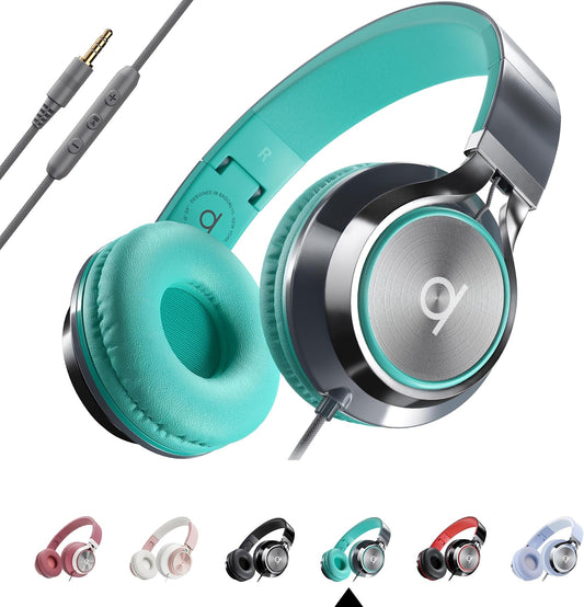 CL750 3.5mm) ARTIX Wired Headphones with Mic Noise Isolating On-Ear Headphones for Computer and Laptop Wired, Plug