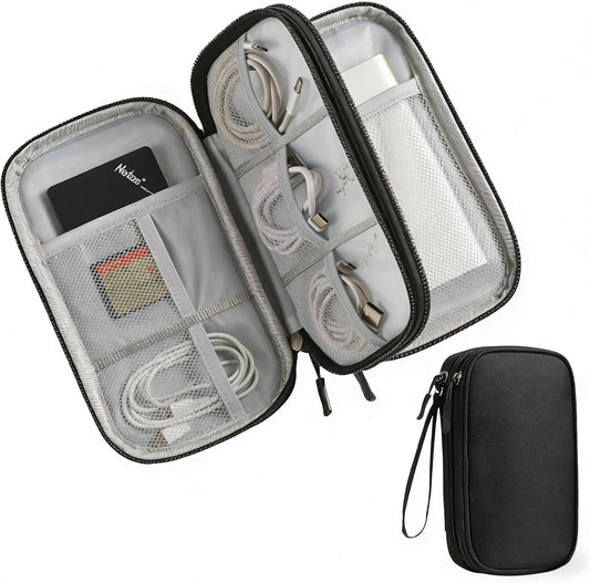 vigorm Travel Storage Box - Hard EVA Protective Cover for Mobile Power Bank, Charger, Cable, Phone and Accessories