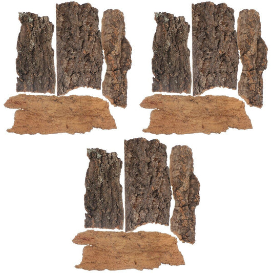 balacoo Reptile Bark Climbing Tree Decor 9.05In Natural Cork Wood Terrarium Accessories Reptile Hideout for Snakes Lizards Tortoise Habitat