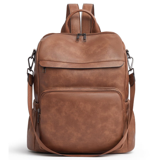 Botimmy Anti-Theft Backpack Purse for Women, Convertible 3-in-1 Vegan Leather Backpack with Hidden Zipper, Adjustable Shoulder & Crossbody Bag for Travel and Daily Commute