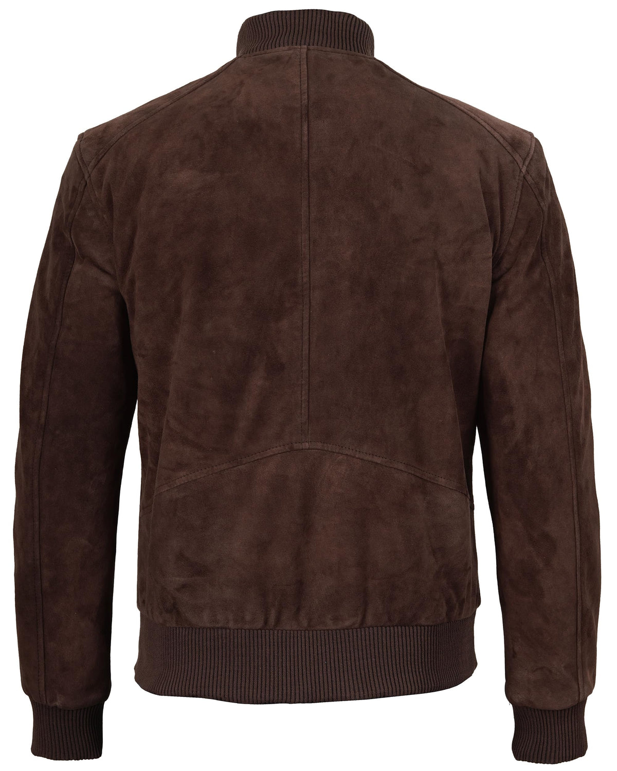 fjackets Real Suede Leather Bomber Jackets For Men - Baseball Leather Jacket- Brown Leather Jackets For Men | [1108784] Adamsville L