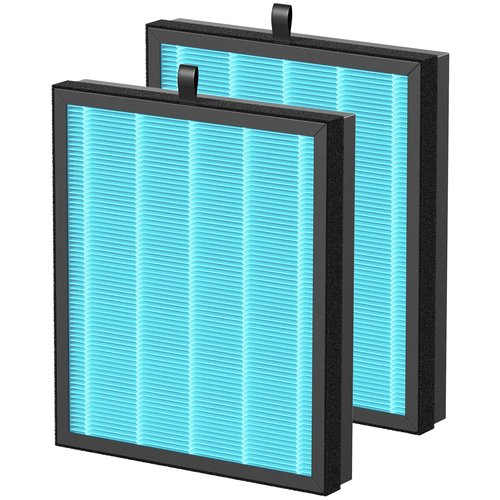2 Pack MK07 Air Filter Compatible with MK07 Air Purifier, 4-in-1 HEPA Filter Suitable for MK07 for Dust Pollen Lint Pet Dander fumes-Standard Version, Blue
