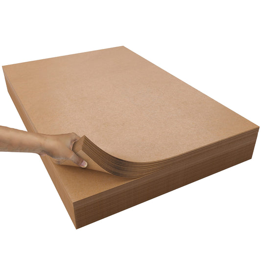 Crown Display Kraft Paper Sheets - 20 x 30 in. - 240 Sheets of Brown Wrapping Paper – Heavy Duty Craft Paper for Shipping - Light Brown Construction Paper - 80 GSM - 1000 Square feet
