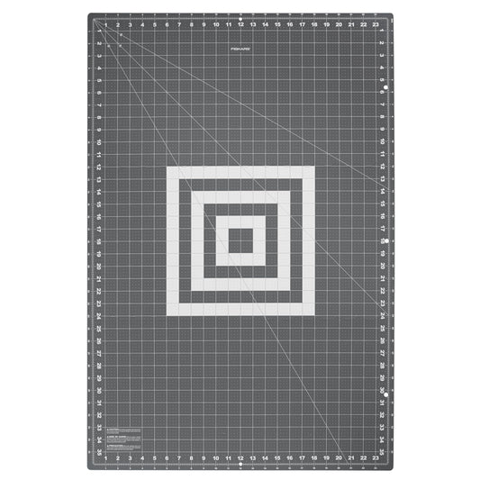 Fiskars 24" x 36" Folding Cutting Mat for Travel and Storage - Fabric and Sewing Craft Projects - Self-Healing Mat - Gray