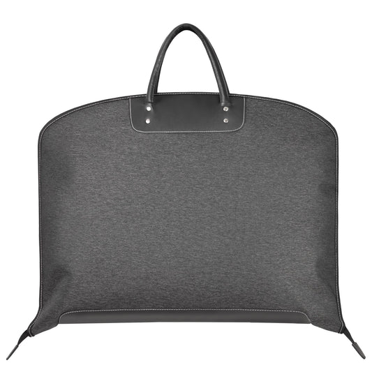 ZARLOO 40" Premium Carry-On Garment Bag for Travel & Closet Storage - Foldable, Lightweight Leather Suit Bag for Men Women - Waterproof & Wrinkle-Free Protection for Suits, Dresses & Coats (Black)