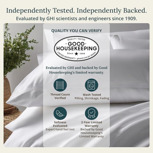 California Design Den Queen Sheet Set - 100% Cotton, 400 TC, Smooth Sateen Finish, Deep Pockets | Floral White/Blue