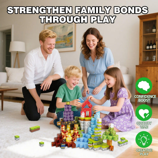 500 PCS Magnetic Blocks - Magnetic Building Blocks Cubes, STEM Montessori Toy Set, Stacking Magnets for Kids - Magnet Cubes for Boys & Girls 3+ Educational Stacking Toy Birthday Gift for Children