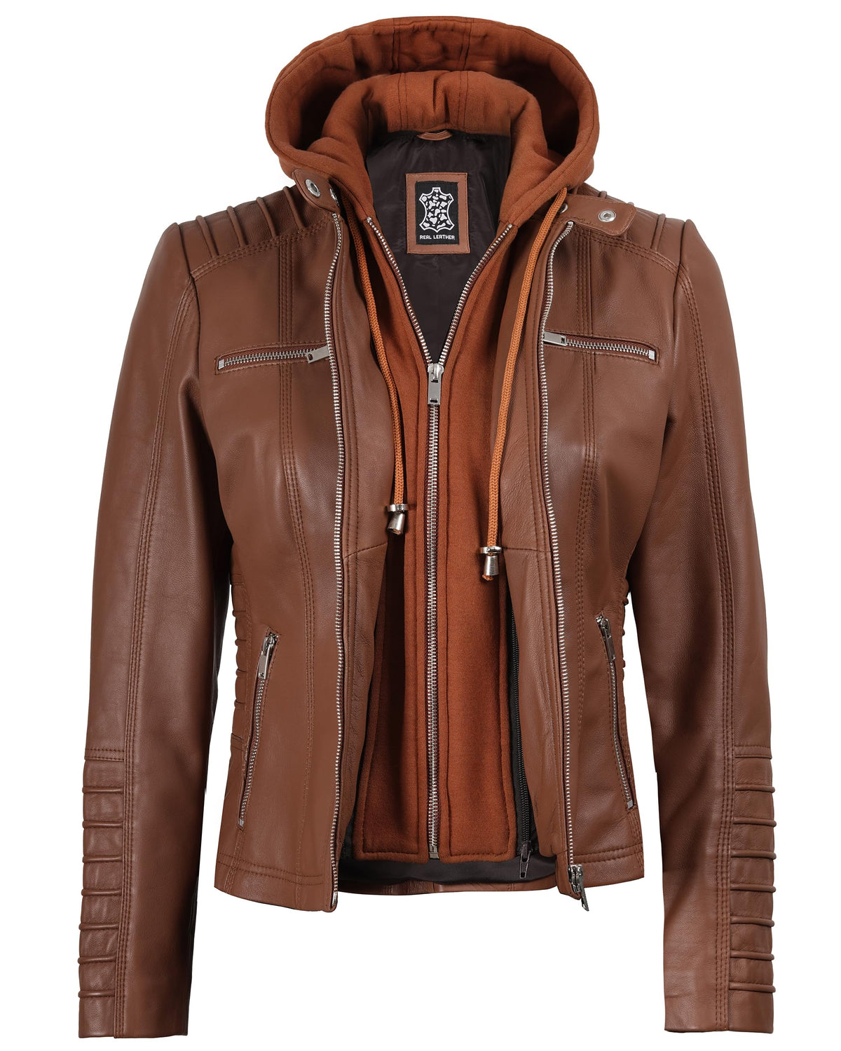 Decrum Disc Woman Leather Jackets | [1309205] Helen Brown, XL