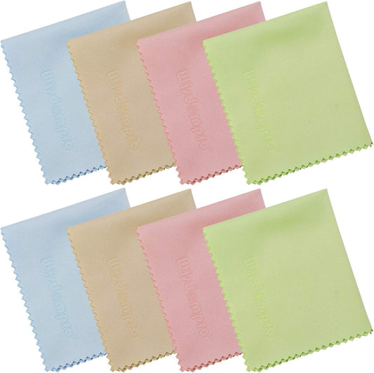 Wisdompro 8-Pack 5.7 6.9 Inches x Microfiber Cleaning Cloth for Camera Lens, Glasses, Phone, iPhone, iPad, Tablet